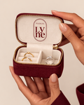 Boîte à bijoux de voyage en velours